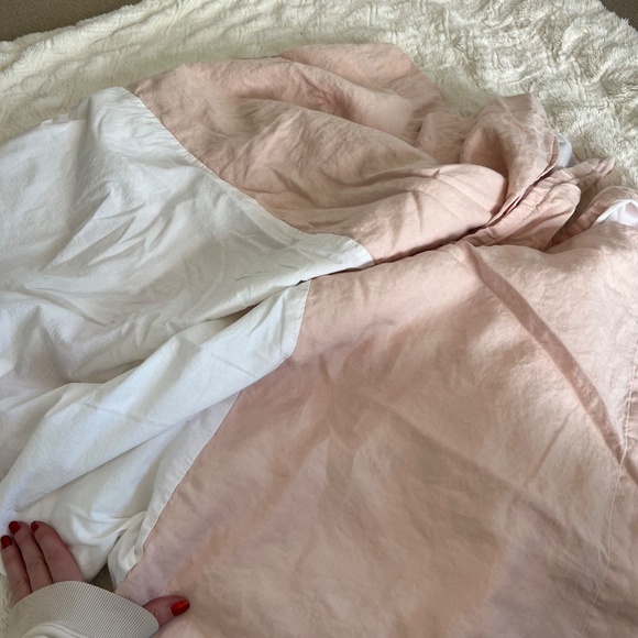 Pottery Barn Kids Blush Pink European Linen Crib Skirt - Picture 7 of 11
